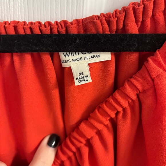 Wilfred Off The Shoulder Crepe Silk Shirt - Size XS - Picture 2 of 3